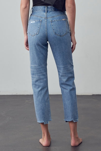 Straight Leg Girlfriend Jeans