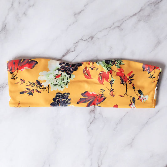 Francine Floral Bandeau Bikini Top