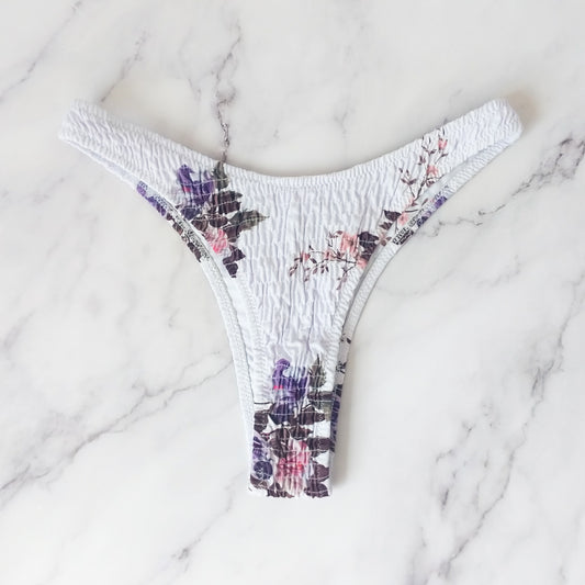 Delilah White Floral Bikini Bottoms