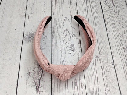 Corduroy Top Knot Headband