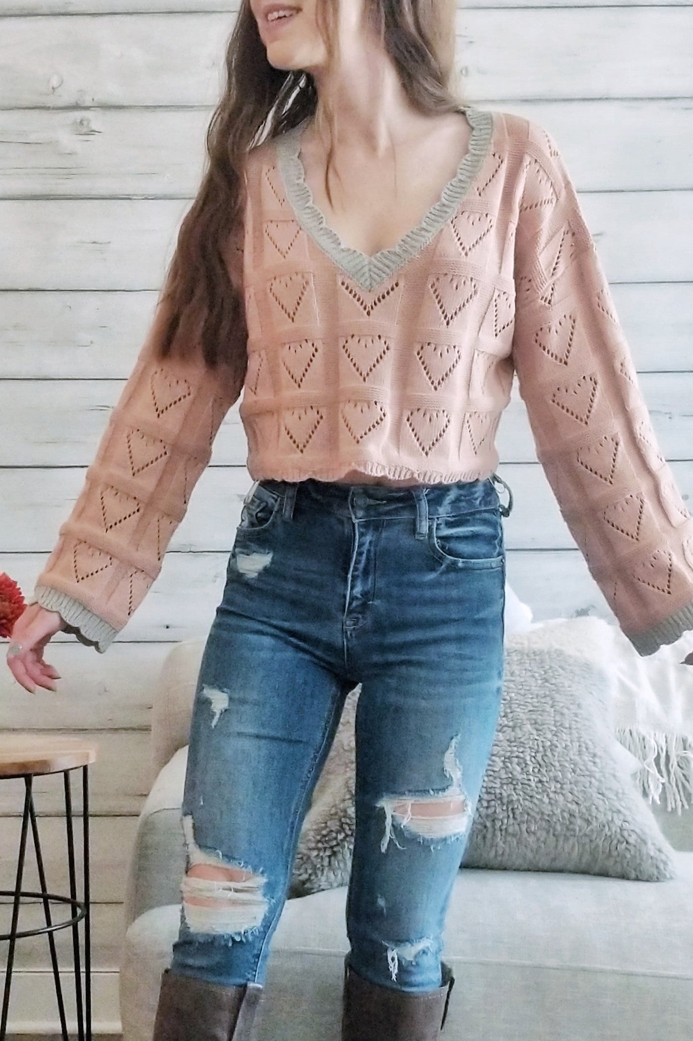 Piece of My Heart Sweater