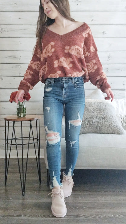 Bouquet of Roses Sweater