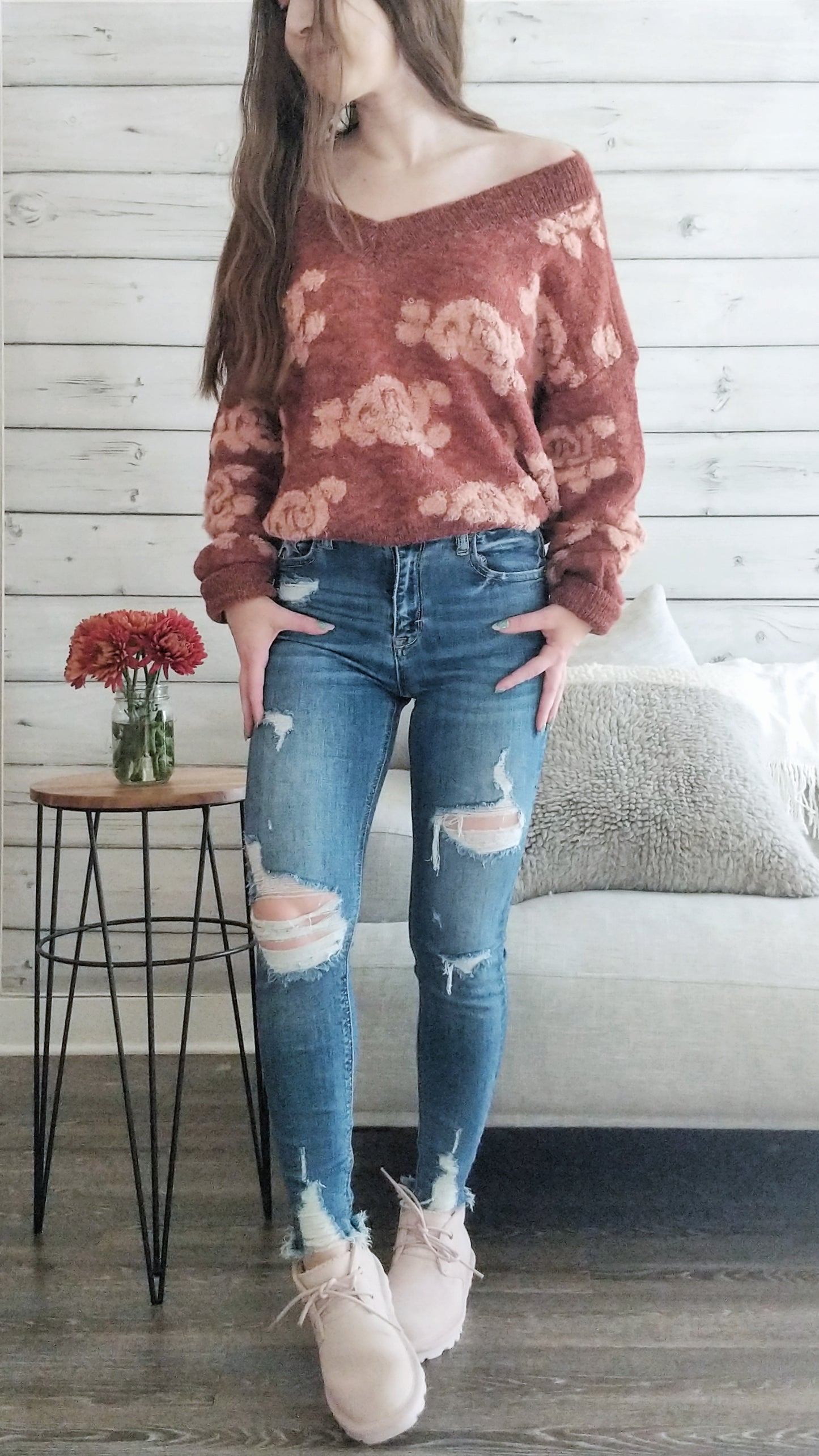 Bouquet of Roses Sweater