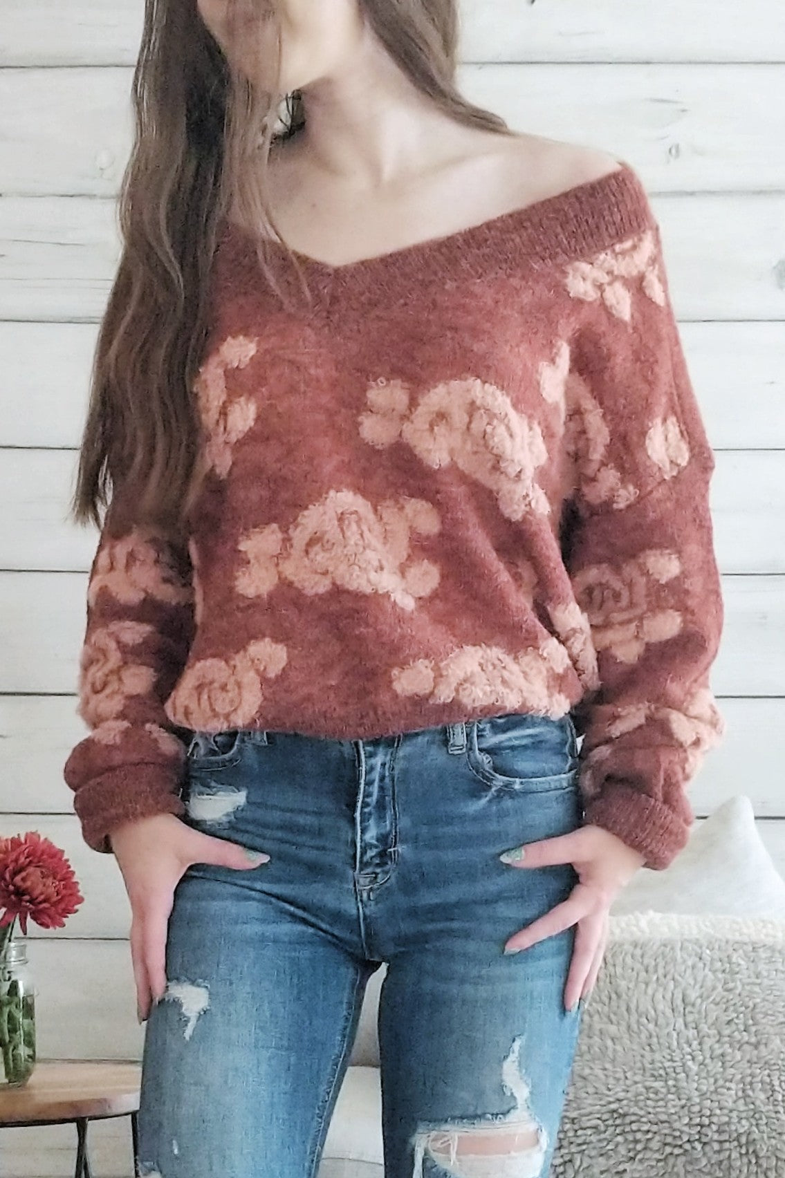 Bouquet of Roses Sweater
